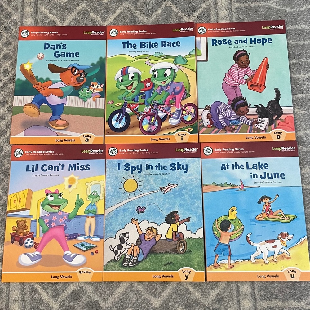 Leap Frog Long Vowels “6” Reading Books